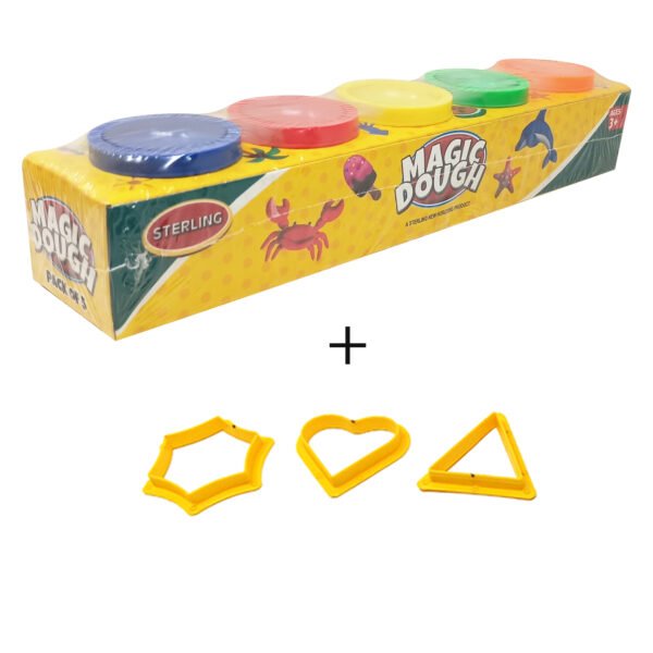 Magic Dough (50gms) - Pack of 5 (+3 Moulding Tools)