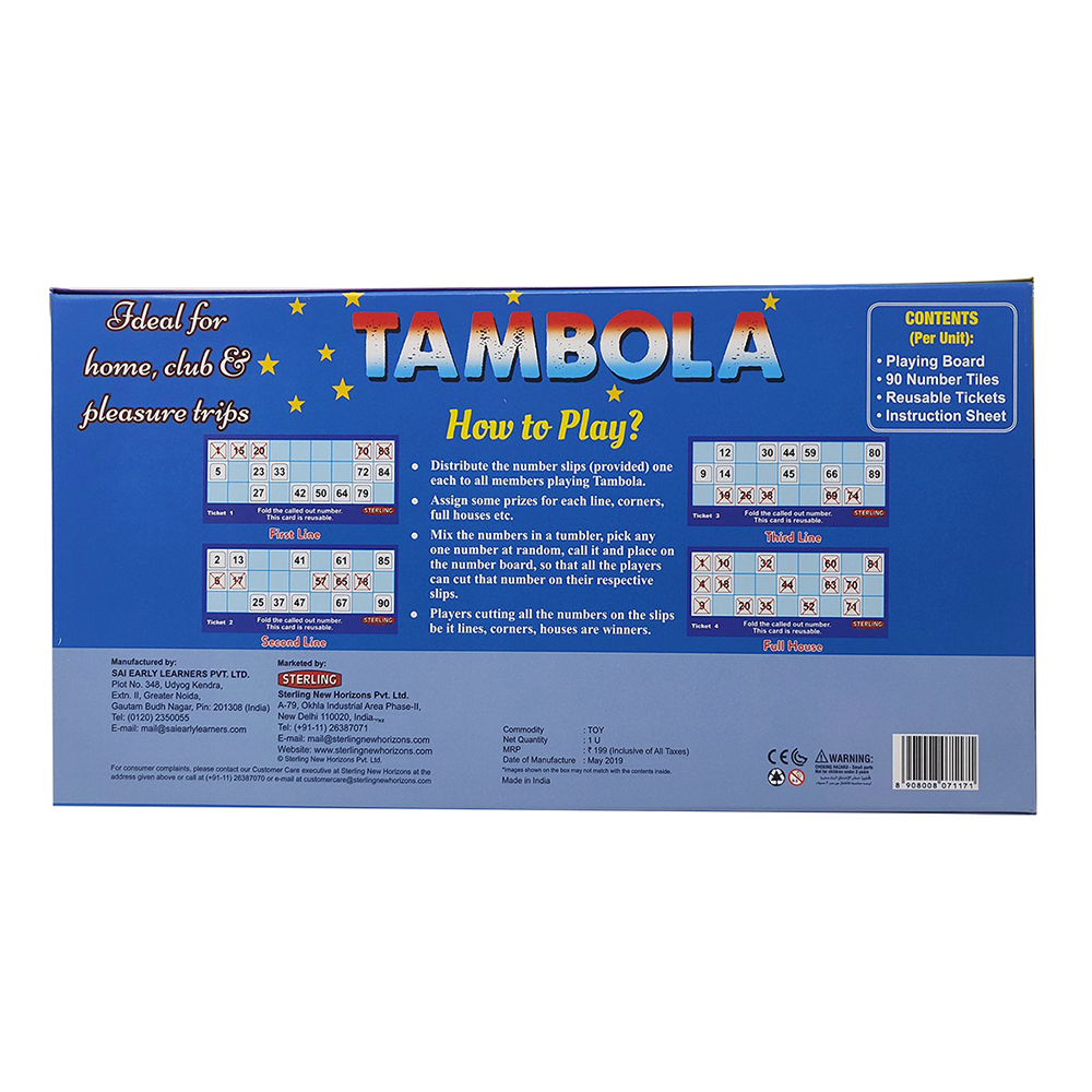 Sterling Board Game -Tambola