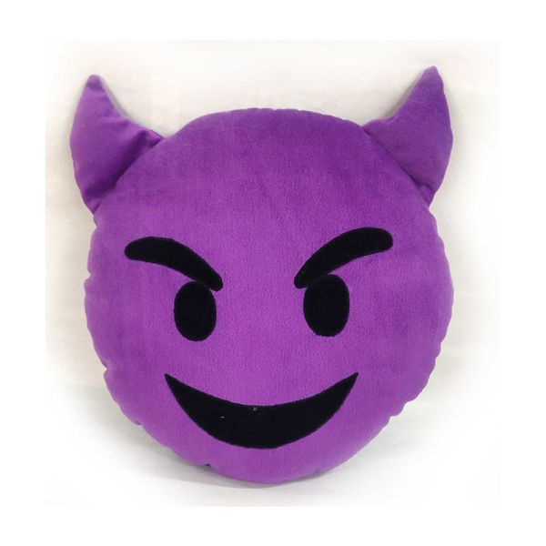 Emoji Cushion (Purple) - 30 cm