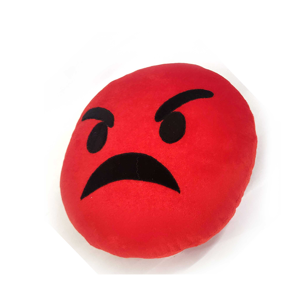 Emoji Cushion (Red) - 30 cm