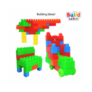 Construction Mega Blocks for Kids - (100 Pcs-Multicolor)